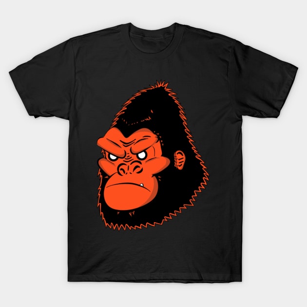 Red Gorilla T-Shirt by ComicSpider